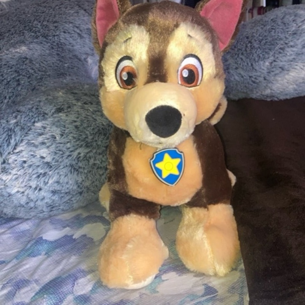 Build-A-Bear Brown and Cream Plush Dog paw patrol